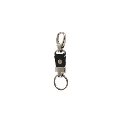 Black woolfelt chain for keys named Kyoto zwart wolvilt sleutelhanger studio ROWOLD Amsterdam