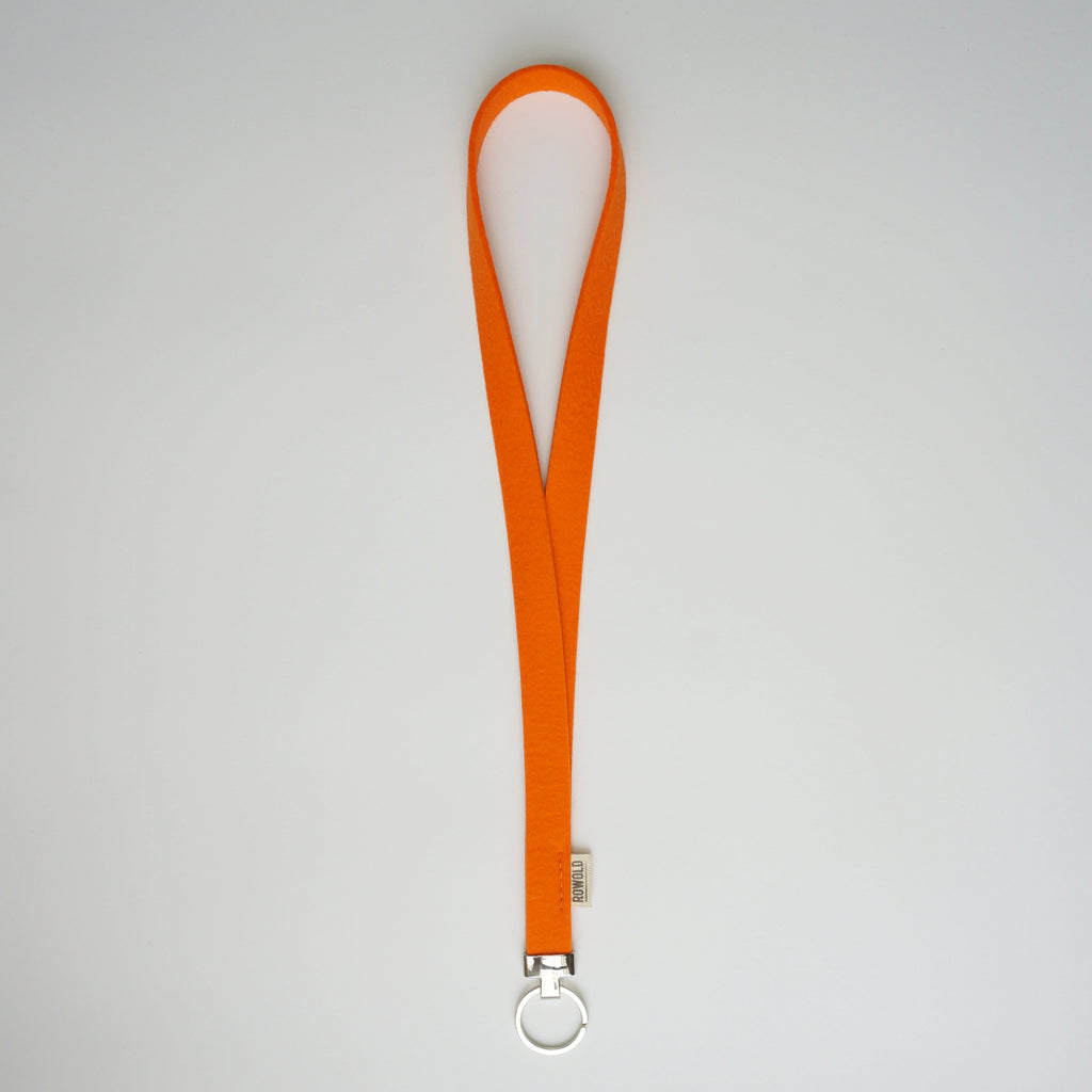 orange wool felt key cord 3mm key ring Osaka  oranje wolvilt sleutelkoord Amsterdam studio rowold