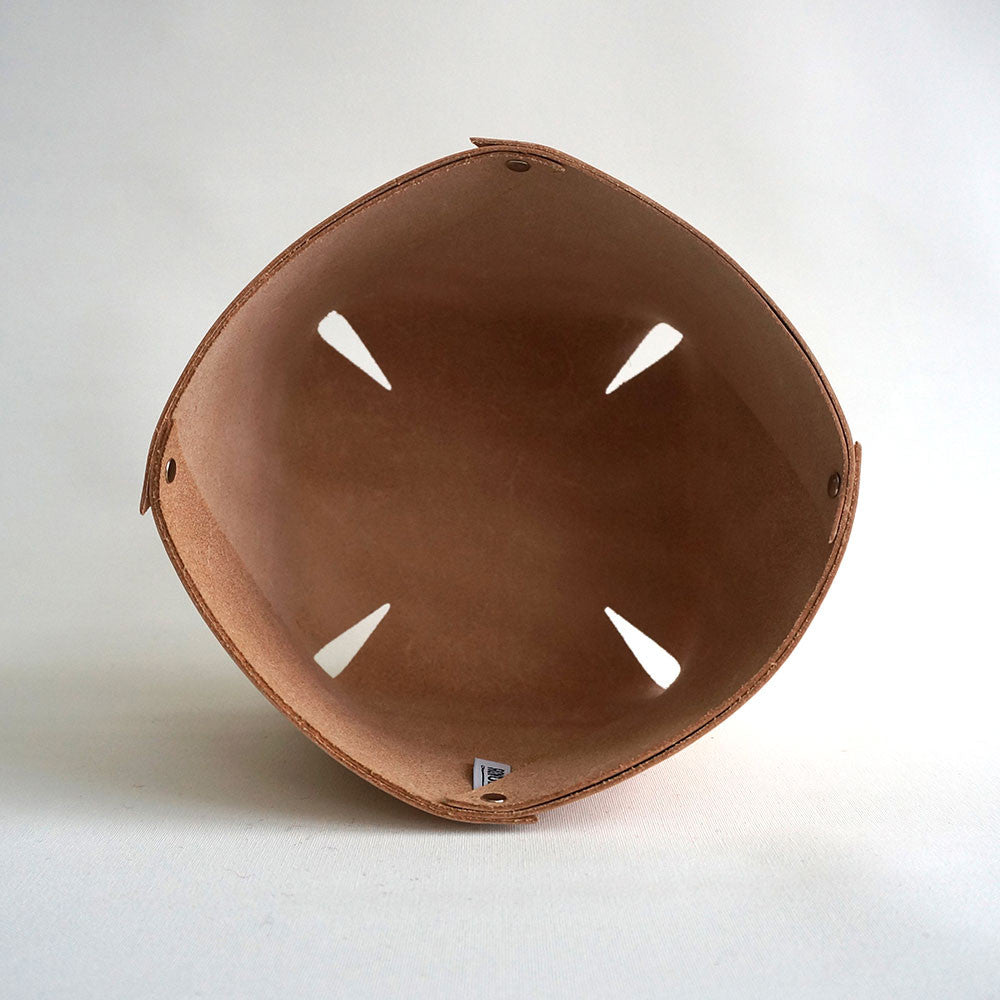 leather container West M - lederen box -