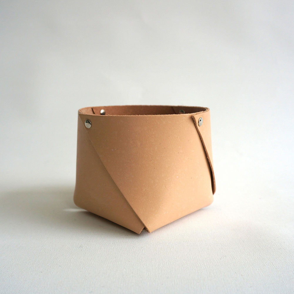 leather container West S - lederen bakje -